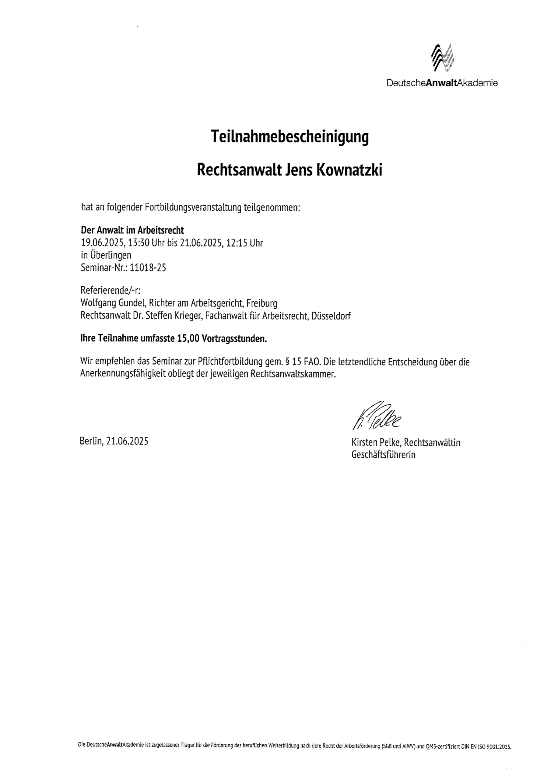 Teilnahmebescheinigung page1